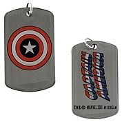 Captain America Shield Dog Tag Necklace